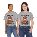 Cute But Spooky Halloween Raccoon! Graphic Unisex Heavy Cotton Tee