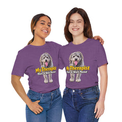 My Therapist Has A Wet Nose Personalized with your dog(s) image T-Shirt