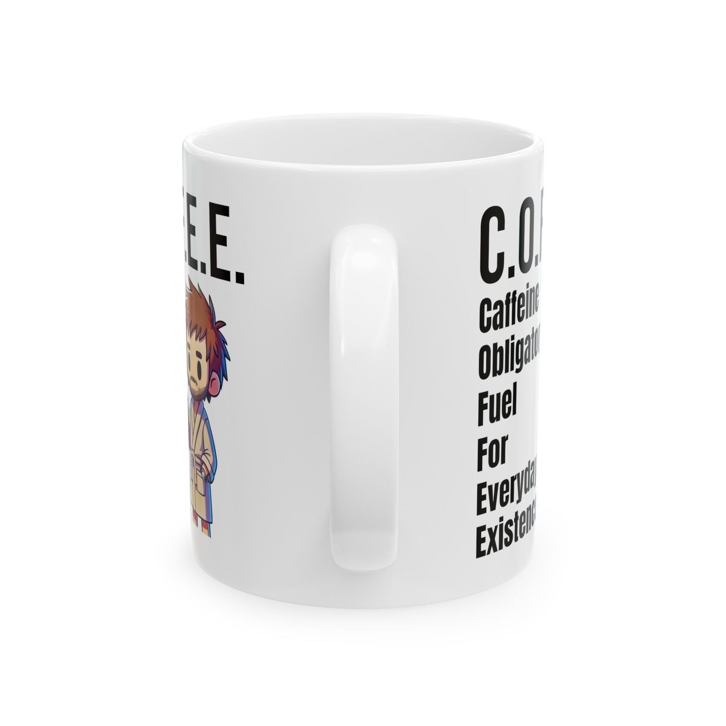 COFFEE Explained, Graphic Ceramic Mug, (11oz, 15oz)