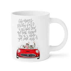 Life Moves Pretty Fast - Ceramic Mugs (11oz\15oz\20oz) Ferris Beuller / Movie Quote / Unique Gift / Gift for him / Gift for Her / 80s Movie