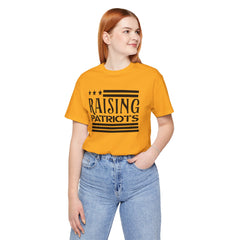 Raising Patriots Tee – Americana Stars & Stripes Family Pride T-Shirt