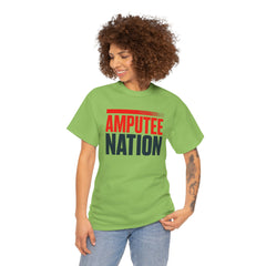 Amputee Nation Unisex Heavy Cotton Tee, Support Shirt, Gift for Amputees, Awareness Apparel, Casual Comfort Wear