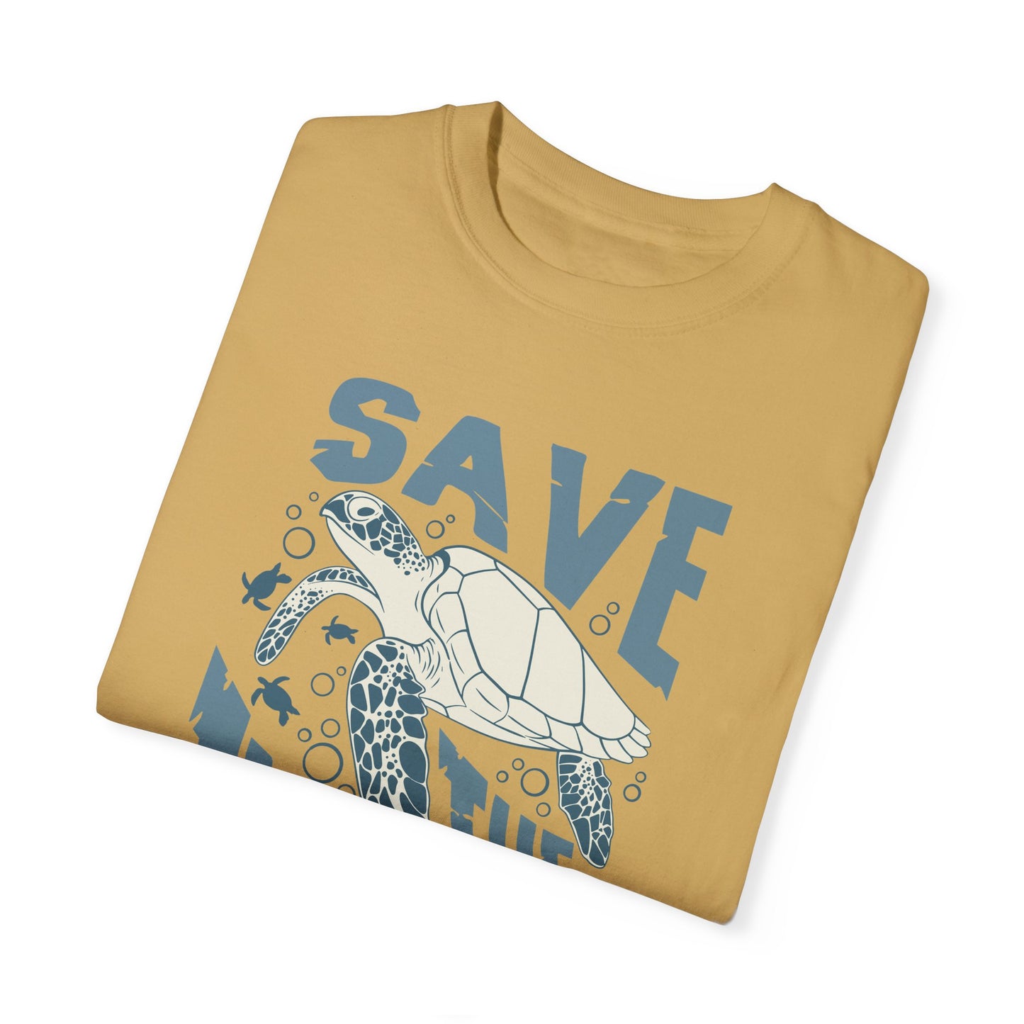 Sea Turtles, Save The Turtles -  Graphic Unisex Garment-Dyed T-shirt