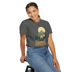 Yosemite National Park Graphic, Comfort Colors Soft Relaxed Fit Unisex Garment-Dyed T-shirt