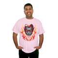 Flaming Fire Vampire - Graphic Unisex Heavy Cotton Tee