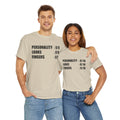 Personality, Looks, Fingers Count - Unisex Heavy Cotton Tee / Prosthetic Humor / One Leg / One Arm / Missing Fingers