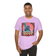 July 4th Statue Of Liberty Freedom - Graphic Unisex Short Sleeve Tee