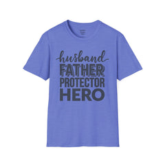 Husband Father Protector Hero Unisex Softstyle T-Shirt