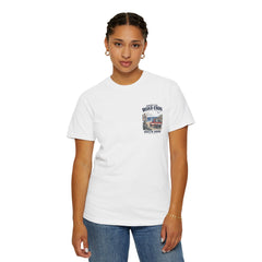 Where the Road Ends Long Island Unisex Garment-Dyed T-shirt