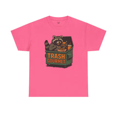 Trash Gourmet Unisex Heavy Cotton Tee, Funny Graphic T-Shirt, Quirky Casual Wear, Unique Gift for Food Lovers, Eco-Friendly Apparel