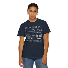 CAMERA DISPLAY, Graphic Unisex Garment-Dyed T-shirt