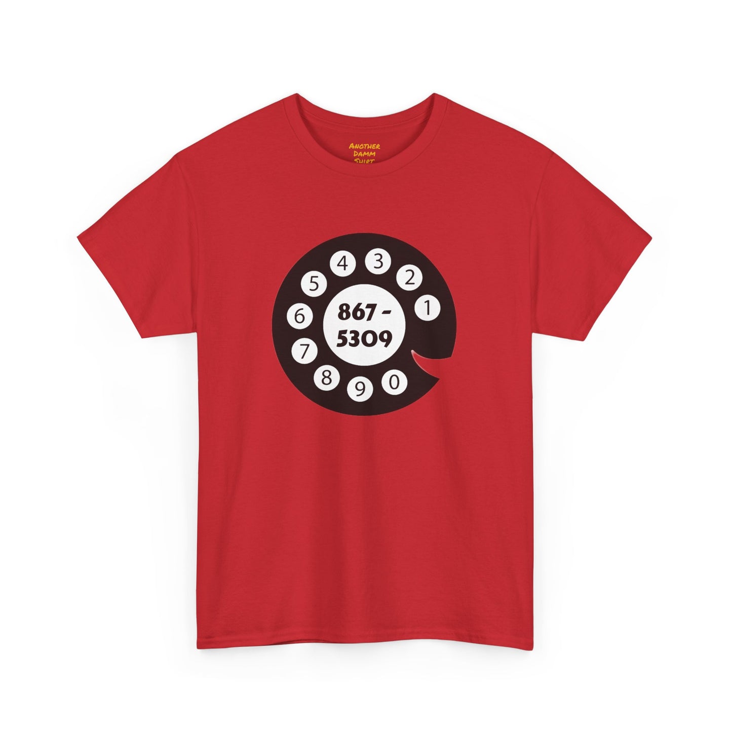 867-5309 Rotary Dial Tee: 80s Pop Music, Jenny's Number