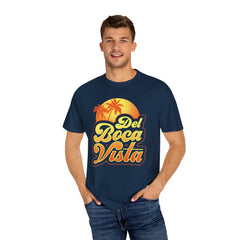Del Boca Vista Graphic - Unisex Garment-Dyed T-shirt