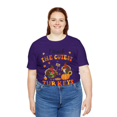 I Teach The Cutest Turkeys Teacher Appreciation T-Shirt