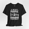 I Wear PURPLE For My Grandma, Unisex Short Sleeve Tee