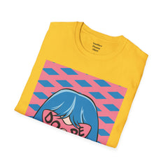Dope Pop Art Girl Unisex Softstyle T-Shirt