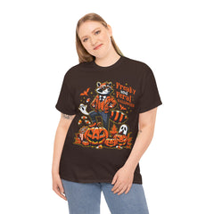 Freaky And Feral Halloween Raccoon! Graphic Unisex Heavy Cotton Tee