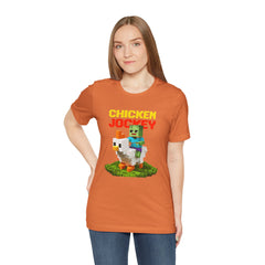 Video Game Chicken Jockey Tee - Unisex Short Sleeve T-Shirt