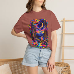 Mystical Psychedelic Moonlit Forest T-Shirt