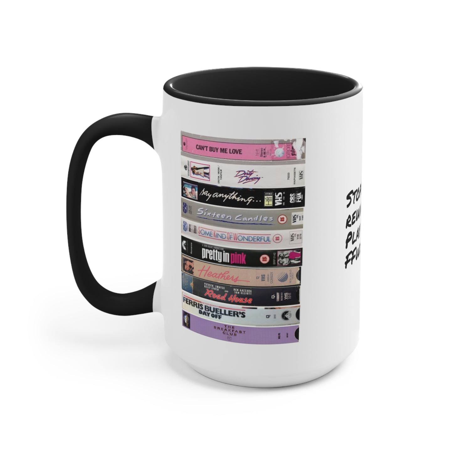 80s VHS Tapes Mug: Classic Movie Cup