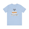 Happy Hanukkah Menorah - Unisex Jersey Short Sleeve Tee