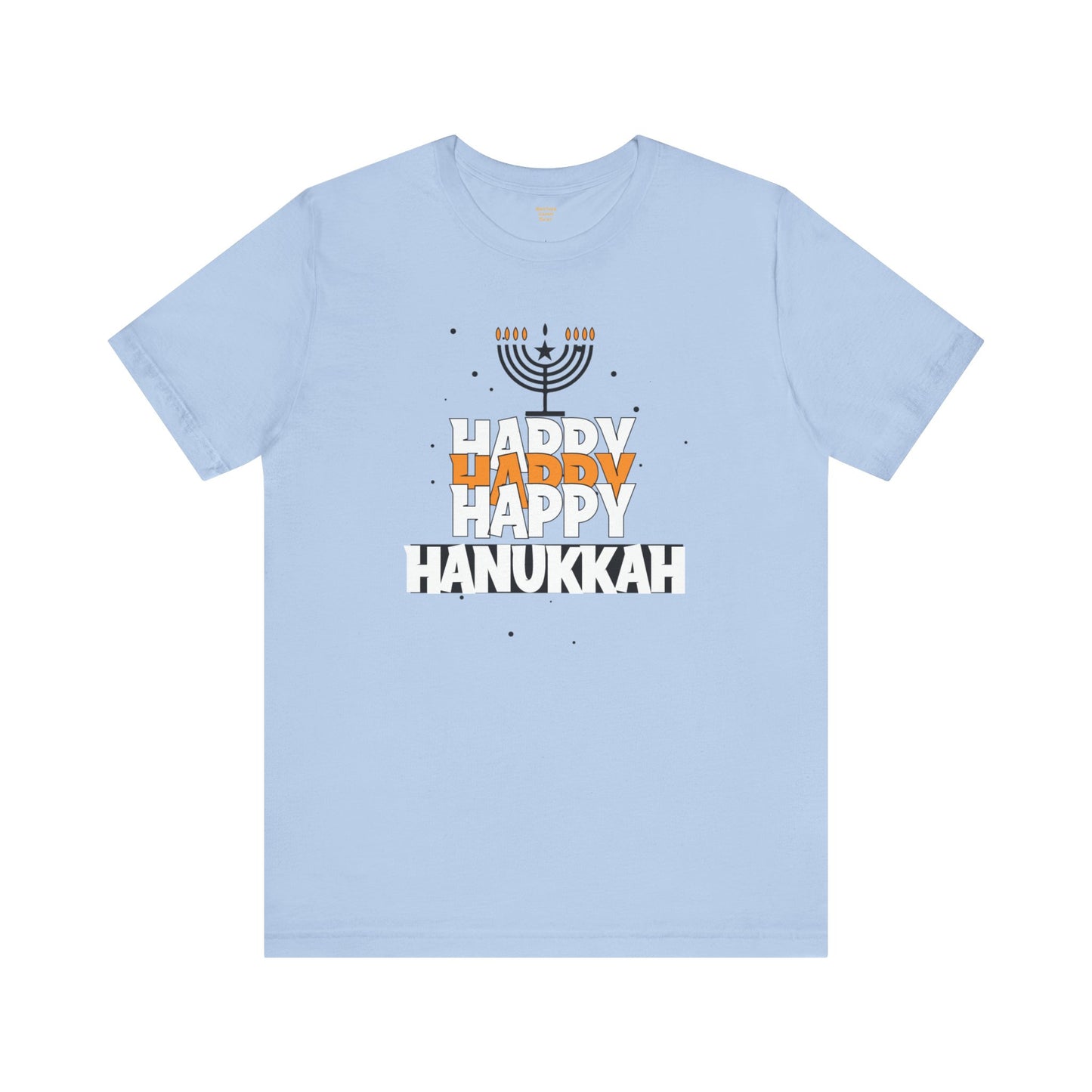 Happy Hanukkah Menorah - Unisex Jersey Short Sleeve Tee