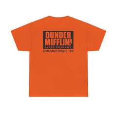 Buffalo Unisex Heavy Cotton Tee - Retro Dunder Mifflin Design for Nostalgic Fans