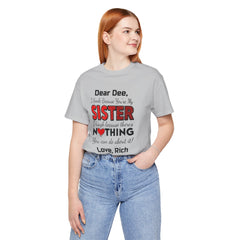 Personalized Funny Sister Insult Tee Shirt