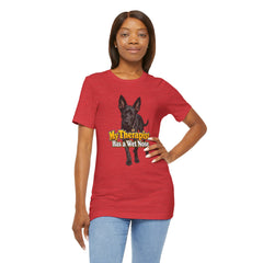 My Therapist Has A Wet Nose Personalized with your dog(s) image T-Shirt