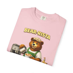 Bear‑Rista Coffee T‑Shirt — Cute Barista Bear Graphic Tee