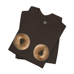Funny Sexist Bagel Tee - The Bagels Are Hot Come An Get Em Graphic Shirt