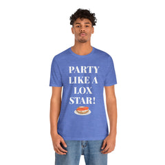 Funny Jewish Humor Party Like A Lox Star Graphic Tee