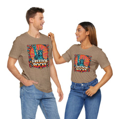 July 4th Statue Of Liberty Freedom - Graphic Unisex Short Sleeve Tee