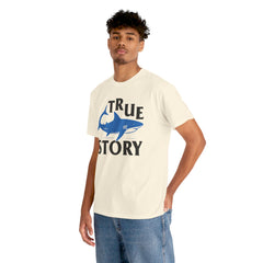 Amputee Humor Shark Attack  - Unisex Heavy Cotton Tee