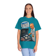 Grill Master Grandpa Funny BBQ T-Shirt — "Whoops! Pretending to Grill for a Photo" Graphic Tee