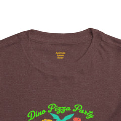 Dino Pizza Party Toddler Tee - Fun Dinosaur Graphic T-Shirt for Kids