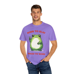 Vintage Style Frog , Born to slay -  Stylish Unisex T Shirt