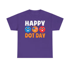 HAPPY DOT DAY Unisex Heavy Cotton Tee / International Dot Day / Happy Dot Day / Teachers / Children / Elementary School
