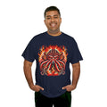 Fiery Fire Kraken - Graphic Unisex Heavy Cotton Tee