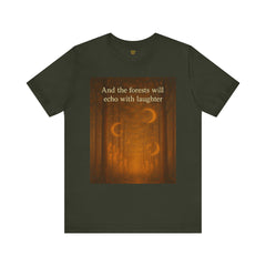 Forest Echoes Short Sleeve Tee - Get The Led Out, Zeppelin Inspirational Nature Design