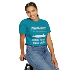 Submariners T‑Shirt — “Beneath the Waves Above the Rest” Navy Crew Tee