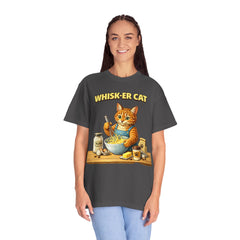 Whisker Cat Baking T-Shirt — Cute Cat Chef Graphic Tee