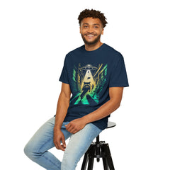 Raccoon UFO Funny Comfort Colors Graphic T-Shirt