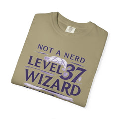 Level 37 Wizard T-Shirt — "Not a Nerd" THAC0 Survivor D&D Gamer Tee