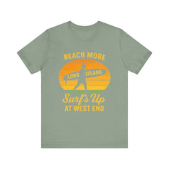 Beach Vibes Unisex Tee - Surf's Up Long Island | Summer Shirt, Casual Wear, Beach Lover Gift, Surfing Apparel, Vacation Tee