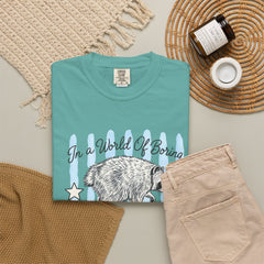Be A Timothy T-Shirt — Retro Raccoon Graphic Tee ("In a World of Boring")
