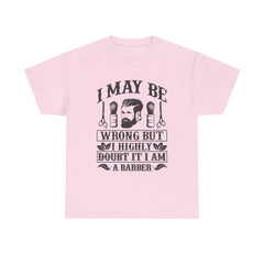 Humorous Barber Tee, Funny Barber Gifts, Unisex Cotton Shirt, Barber Appreciation, Father's Day Gift Tee, Hair Stylist T-Shirt
