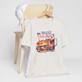 Happy 4th Of July Burger and Mug Graphic, Unisex Jersey Short Sleeve Tee