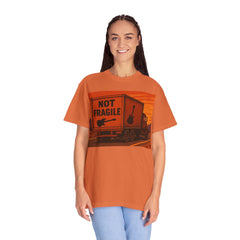 Not Fragile Unisex Garment-Dyed T-Shirt -BTO Inspired Vintage Guitar Graphic Tee