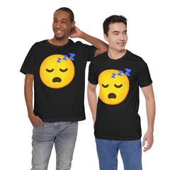 Emoji Whos Sleepy - Graphic Unisex Jersey Short Sleeve Tee